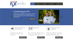 Desktop Screenshot of metzgerei-fix.de